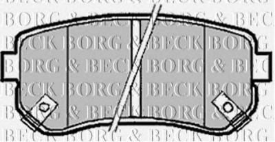 BORG & BECK bbp1924 -  Комплект тормозных колодок, дисковый тормоз